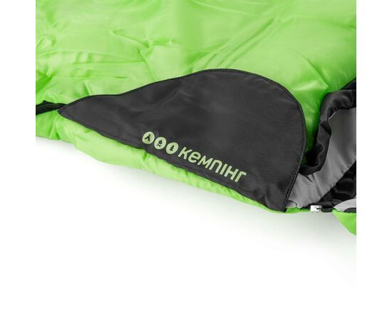 Спальный мешок Кемпінг Peak 200R с капюшоном Green (4823082715008), изображение 6 Спальный мешок Кемпінг Peak 200R с капюшоном Green (4823082715008), изображение 6