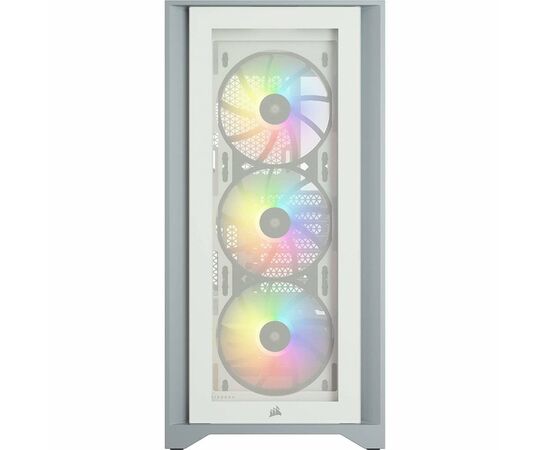 Корпус Corsair iCUE 4000X RGB Tempered Glass White (CC-9011205-WW), изображение 2 Корпус Corsair iCUE 4000X RGB Tempered Glass White (CC-9011205-WW), изображение 2