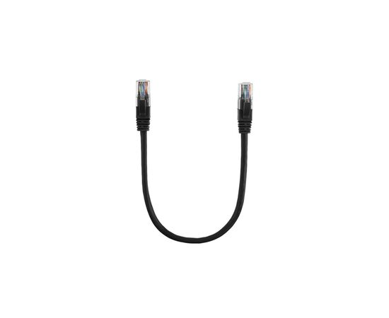 Патч-корд 0.5м, UTP, Cat.6, RJ45, CU, black Ritar (PCR-CU6/0.5Bl)
