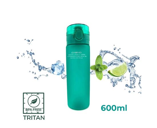 Бутылка для воды Casno 650 мл KXN-1157 Tritan Зелена (KXN-1157_Green_Tritan), изображение 7 Бутылка для воды Casno 650 мл KXN-1157 Tritan Зелена (KXN-1157_Green_Tritan), изображение 7