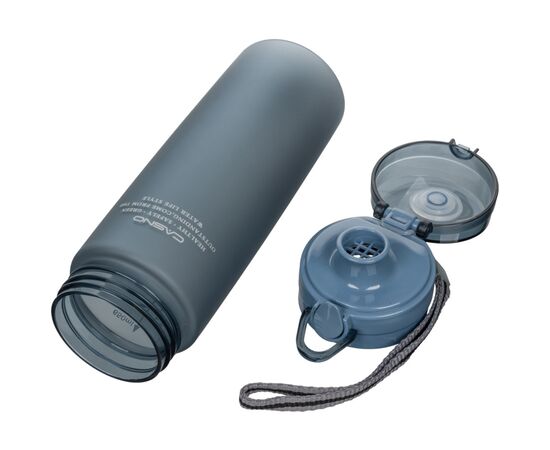 Бутылка для воды Casno 650 мл KXN-1157 Tritan Сіра (KXN-1157_Grey_Tritan), изображение 2 Бутылка для воды Casno 650 мл KXN-1157 Tritan Сіра (KXN-1157_Grey_Tritan), изображение 2