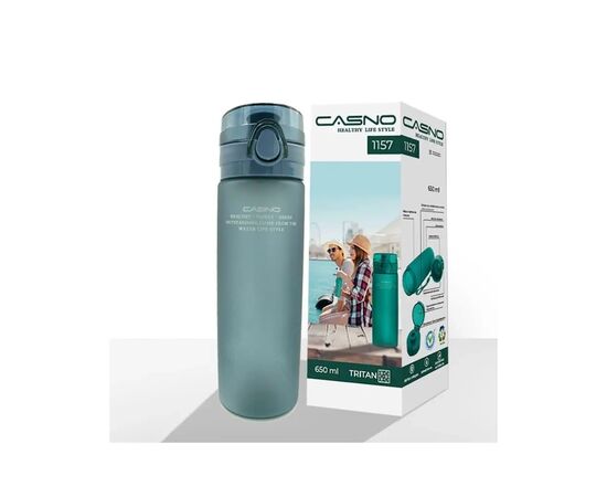 Бутылка для воды Casno 650 мл KXN-1157 Tritan Сіра (KXN-1157_Grey_Tritan), изображение 9 Бутылка для воды Casno 650 мл KXN-1157 Tritan Сіра (KXN-1157_Grey_Tritan), изображение 9