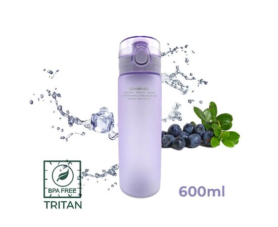 Бутылка для воды Casno 650 мл KXN-1157 Tritan Фіолетова (KXN-1157_Purple_Tritan), изображение 6 Бутылка для воды Casno 650 мл KXN-1157 Tritan Фіолетова (KXN-1157_Purple_Tritan), изображение 6