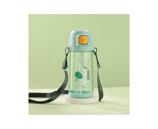 Бутылка для воды Casno 690 мл KXN-1219 Зелена Зебра з соломинкою (KXN-1219_Green), изображение 2 Бутылка для воды Casno 690 мл KXN-1219 Зелена Зебра з соломинкою (KXN-1219_Green), изображение 2