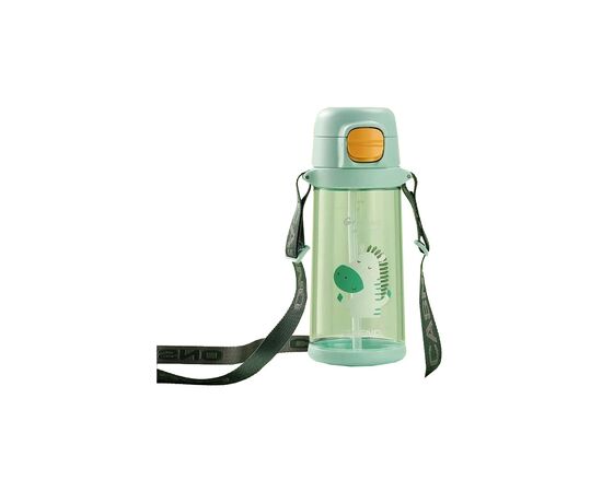 Пляшка для води Casno 690 мл KXN-1219 Зелена Зебра з соломинкою (KXN-1219_Green)