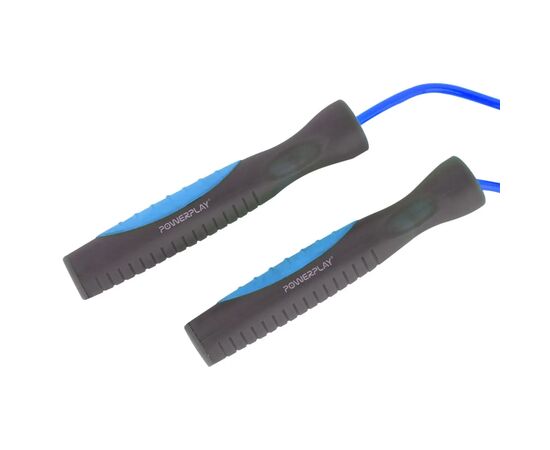 Скакалка PowerPlay 4204 Блакитна (PP_4204_Blue), изображение 4 Скакалка PowerPlay 4204 Блакитна (PP_4204_Blue), изображение 4