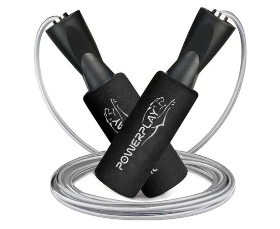 Скакалка PowerPlay 4209 Чорна (PP_4209_Black)
