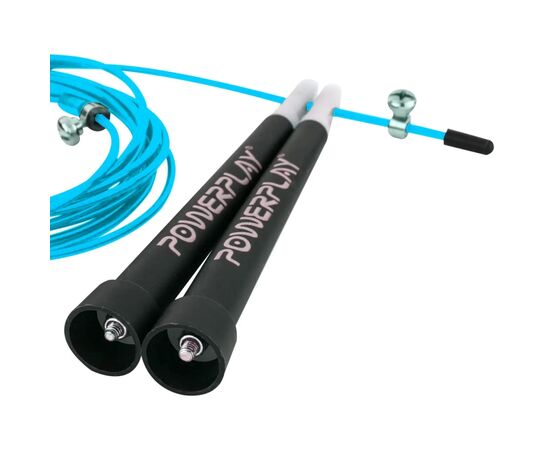 Скакалка PowerPlay 4202 швидкісна Бірюзова (PP_4202_Cyan), изображение 5 Скакалка PowerPlay 4202 швидкісна Бірюзова (PP_4202_Cyan), изображение 5