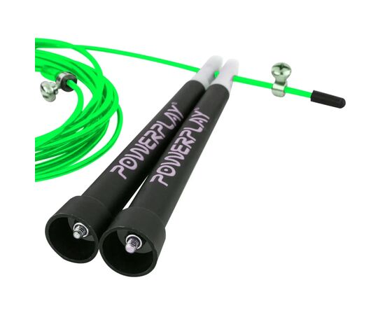 Скакалка PowerPlay 4202 швидкісна Зелена (PP_4202_Green), изображение 3 Скакалка PowerPlay 4202 швидкісна Зелена (PP_4202_Green), изображение 3