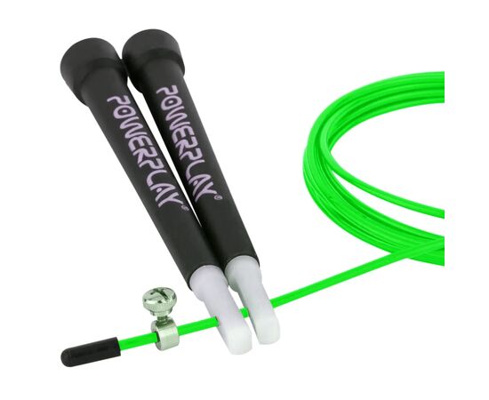 Скакалка PowerPlay 4202 швидкісна Зелена (PP_4202_Green), изображение 4 Скакалка PowerPlay 4202 швидкісна Зелена (PP_4202_Green), изображение 4