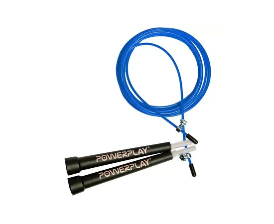 Скакалка PowerPlay 4202 швидкісна Синя (PP_4202_Blue), изображение 2 Скакалка PowerPlay 4202 швидкісна Синя (PP_4202_Blue), изображение 2