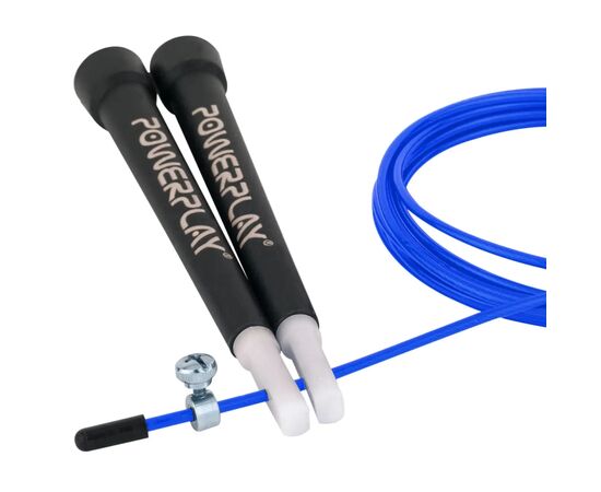 Скакалка PowerPlay 4202 швидкісна Синя (PP_4202_Blue), изображение 4 Скакалка PowerPlay 4202 швидкісна Синя (PP_4202_Blue), изображение 4