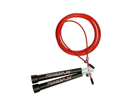 Скакалка PowerPlay 4202 швидкісна Червона (PP_4202_Red), изображение 2 Скакалка PowerPlay 4202 швидкісна Червона (PP_4202_Red), изображение 2