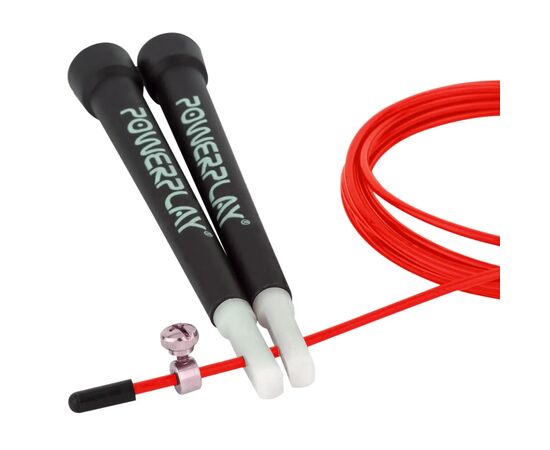 Скакалка PowerPlay 4202 швидкісна Червона (PP_4202_Red), изображение 4 Скакалка PowerPlay 4202 швидкісна Червона (PP_4202_Red), изображение 4
