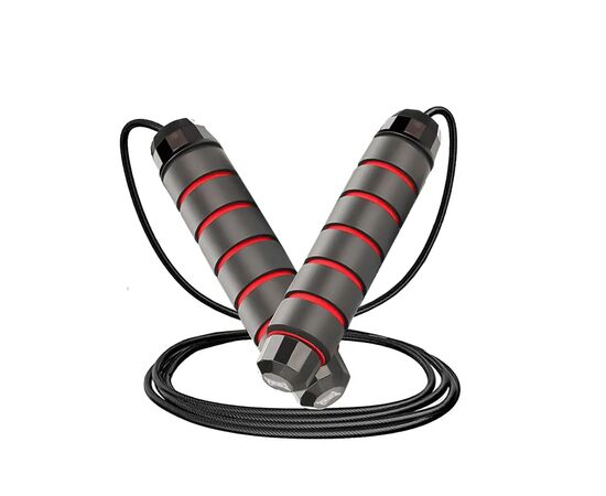 Скакалка PowerPlay 4210 швидкісна Чорна (PP_4210_Black/Red), изображение 3 Скакалка PowerPlay 4210 швидкісна Чорна (PP_4210_Black/Red), изображение 3