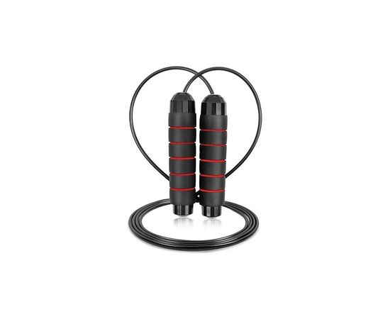 Скакалка PowerPlay 4210 швидкісна Чорна (PP_4210_Black/Red)