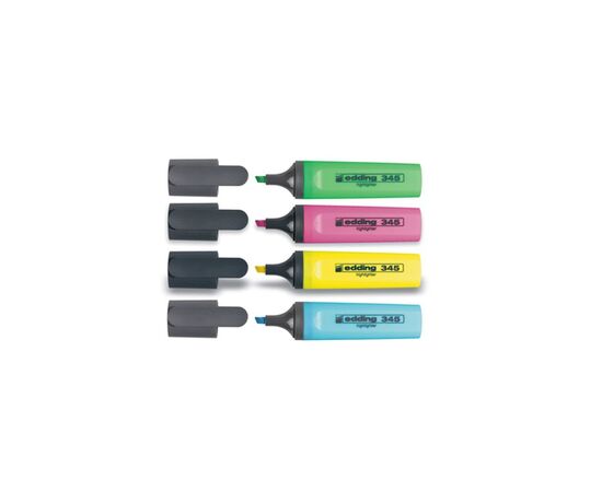 Набір маркерів Edding Набір текстових Highlighter 2-5 мм 4 шт Кольорові (e-345/4/SE)