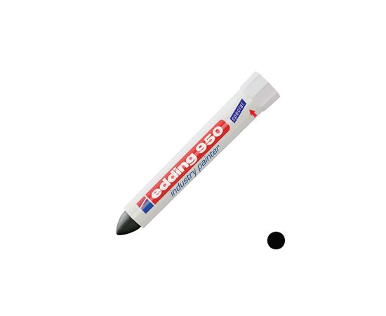 Маркер Edding Спеціальний промисловий маркер-паста Industry Painter 950 10 мм Чорний (e-950/01), зображення 2 Маркер Edding Спеціальний промисловий маркер-паста Industry Painter 950 10 мм Чорний (e-950/01), зображення 2