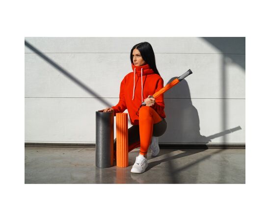 Масажный ролик PowerPlay Therapy Roller 022 Набір 3 в 1 Чорно-Помаранчевий (PP_4022), изображение 8