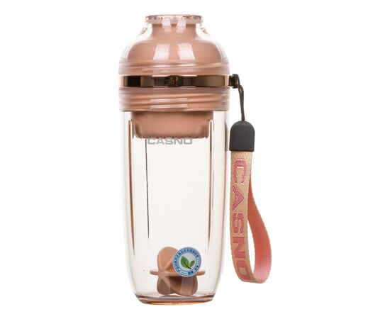 Шейкер спортивний Casno 400 мл KXN-1233 Рожевий (KXN-1233_Pink)