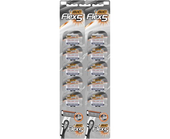Бритва Bic Flex 5 10 шт. (3086123691704)