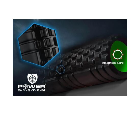 Масажный ролик Power System Fitness Foam Roller PS-4050 Black/Green (PS-4050_Green), изображение 10 Масажный ролик Power System Fitness Foam Roller PS-4050 Black/Green (PS-4050_Green), изображение 10