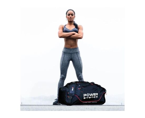 Сумка дорожная Power System PS-7010 Gym Bag Magna Чорно-Червона (7010BR-4), изображение 4 Сумка дорожная Power System PS-7010 Gym Bag Magna Чорно-Червона (7010BR-4), изображение 4