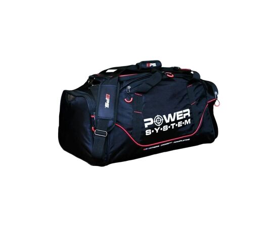 Сумка дорожная Power System PS-7010 Gym Bag Magna Чорно-Червона (7010BR-4)