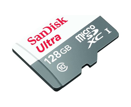 Карта памяти SanDisk 128GB microSDHC class 10 UHS-I Ultra (SDSQUNR-128G-GN3MA), изображение 2 Карта памяти SanDisk 128GB microSDHC class 10 UHS-I Ultra (SDSQUNR-128G-GN3MA), изображение 2