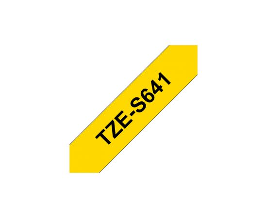 Лента для принтера этикеток UKRMARK B-S-T641P-BK/YE, совместима с TZES641, 18мм х 8м. black on yellow (B-S-T641P-BK/YE), изображение 2 Лента для принтера этикеток UKRMARK B-S-T641P-BK/YE, совместима с TZES641, 18мм х 8м. black on yellow (B-S-T641P-BK/YE), изображение 2