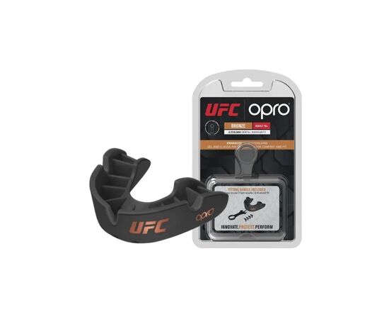 Капа Opro Bronze UFC дитяча Black (UFC_Jr_Bronze_Bl), изображение 4 Капа Opro Bronze UFC дитяча Black (UFC_Jr_Bronze_Bl), изображение 4