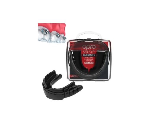 Капа Opro Snap-Fit Braces під брекети Black (SN_Braces_Black), изображение 2 Капа Opro Snap-Fit Braces під брекети Black (SN_Braces_Black), изображение 2