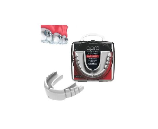 Капа Opro Snap-Fit Braces під брекети White (SN_Braces_White), изображение 2 Капа Opro Snap-Fit Braces під брекети White (SN_Braces_White), изображение 2