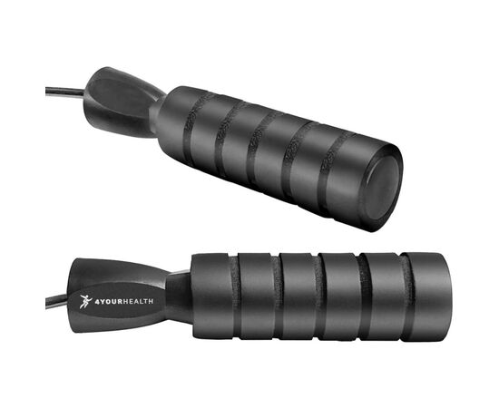 Скакалка 4yourhealth Premium Jump Rope 2488 швидкісна 2.5м Чорна (4YH_2488_Black), изображение 3 Скакалка 4yourhealth Premium Jump Rope 2488 швидкісна 2.5м Чорна (4YH_2488_Black), изображение 3