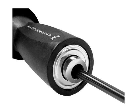 Скакалка 4yourhealth Premium Jump Rope 2488 швидкісна 2.5м Чорна (4YH_2488_Black), изображение 4 Скакалка 4yourhealth Premium Jump Rope 2488 швидкісна 2.5м Чорна (4YH_2488_Black), изображение 4