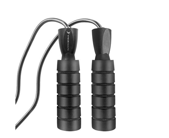 Скакалка 4yourhealth Premium Jump Rope 2488 швидкісна 2.5м Чорна (4YH_2488_Black), изображение 8 Скакалка 4yourhealth Premium Jump Rope 2488 швидкісна 2.5м Чорна (4YH_2488_Black), изображение 8