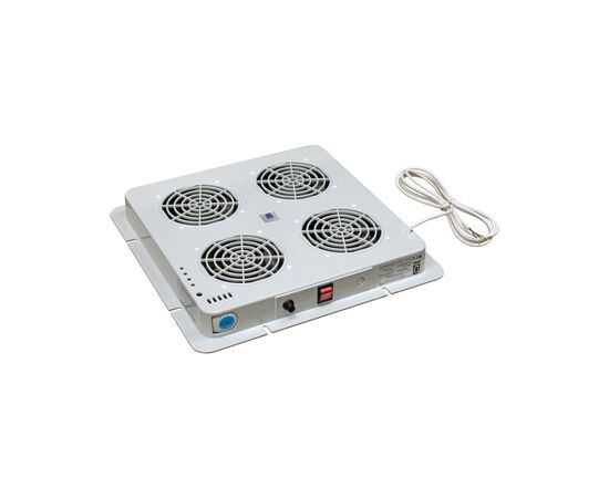 Вентиляторний модуль 4 вентилятори, в дах, PWD-4W, DP200A, з терморегулятором, 230В, RAL7035 Zpas (WN-0200-06-04-011)