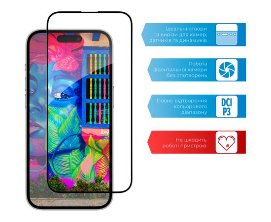Стекло защитное ACCLAB Full Glue Apple iPhone 14 Pro (1283126541971), изображение 4 Стекло защитное ACCLAB Full Glue Apple iPhone 14 Pro (1283126541971), изображение 4