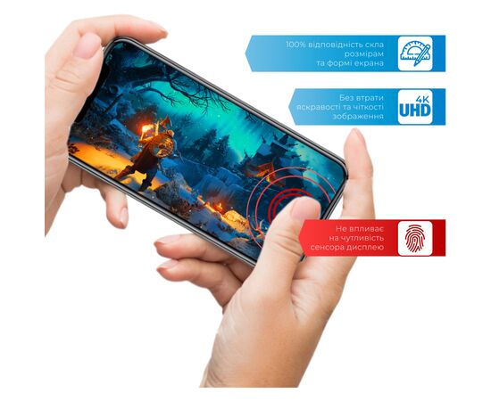 Стекло защитное ACCLAB Full Glue Apple iPhone 14 Pro (1283126541971), изображение 5 Стекло защитное ACCLAB Full Glue Apple iPhone 14 Pro (1283126541971), изображение 5