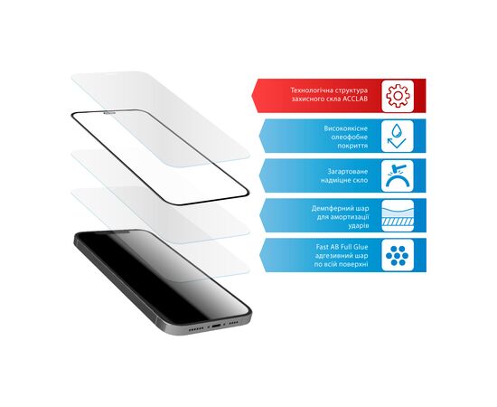 Стекло защитное ACCLAB Full Glue Samsung A54 5G (1283126559860), изображение 3 Стекло защитное ACCLAB Full Glue Samsung A54 5G (1283126559860), изображение 3