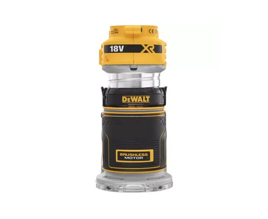 Фрезер DeWALT 18В XR Li-lon, бесщёточный, 16000-25500 об/мин, цанга 6-8 мм (без АКБ и ЗУ) (DCW600N), изображение 2 Фрезер DeWALT 18В XR Li-lon, бесщёточный, 16000-25500 об/мин, цанга 6-8 мм (без АКБ и ЗУ) (DCW600N), изображение 2