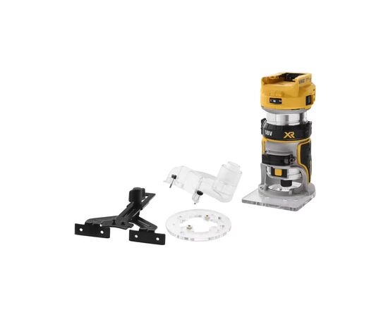 Фрезер DeWALT 18В XR Li-lon, бесщёточный, 16000-25500 об/мин, цанга 6-8 мм (без АКБ и ЗУ) (DCW600N), изображение 4 Фрезер DeWALT 18В XR Li-lon, бесщёточный, 16000-25500 об/мин, цанга 6-8 мм (без АКБ и ЗУ) (DCW600N), изображение 4