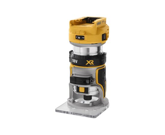 Фрезер DeWALT 18В XR Li-lon, бесщёточный, 16000-25500 об/мин, цанга 6-8 мм (без АКБ и ЗУ) (DCW600N)