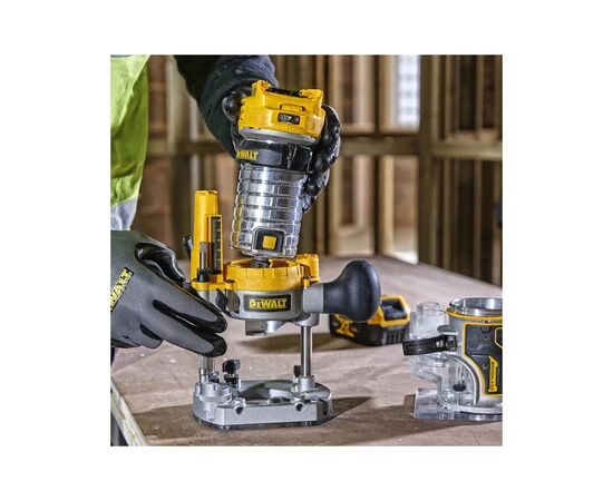 Фрезер DeWALT 18В XR Li-lon, бесщёточный, 16000-25500 об/мин, цанга 6-8мм, 2x5Ah, TSTAK (DCW604P2), изображение 3 Фрезер DeWALT 18В XR Li-lon, бесщёточный, 16000-25500 об/мин, цанга 6-8мм, 2x5Ah, TSTAK (DCW604P2), изображение 3