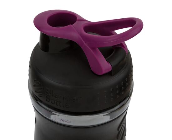 Шейкер спортивный BlenderBottle SportMixer 28oz/820ml Black/Plum (SM 28oz Black/Plum), изображение 3 Шейкер спортивный BlenderBottle SportMixer 28oz/820ml Black/Plum (SM 28oz Black/Plum), изображение 3