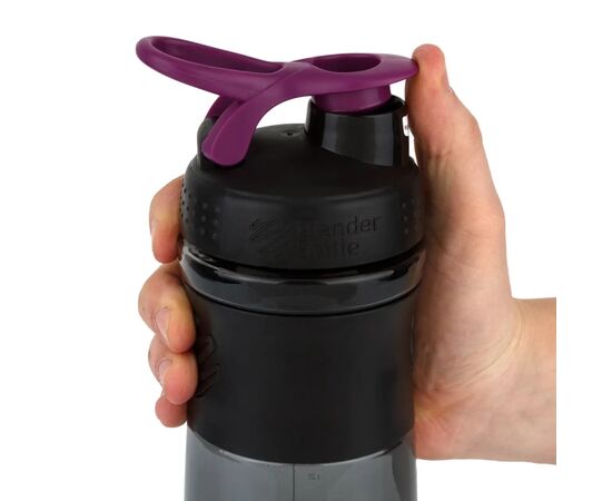 Шейкер спортивный BlenderBottle SportMixer 28oz/820ml Black/Plum (SM 28oz Black/Plum), изображение 7 Шейкер спортивный BlenderBottle SportMixer 28oz/820ml Black/Plum (SM 28oz Black/Plum), изображение 7