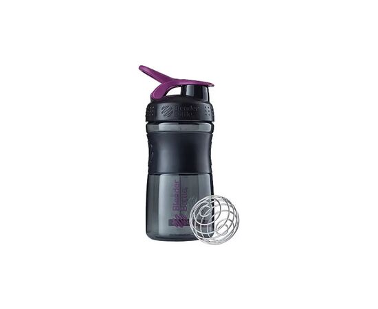 Шейкер спортивный BlenderBottle SportMixer 20oz/590ml Black/Plum (SM 20oz Black/Plum), изображение 2 Шейкер спортивный BlenderBottle SportMixer 20oz/590ml Black/Plum (SM 20oz Black/Plum), изображение 2