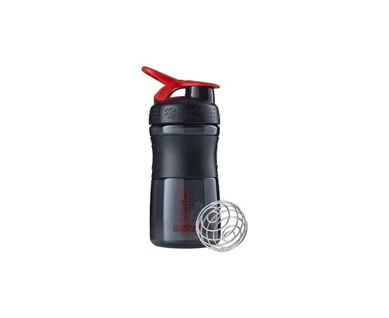Шейкер спортивный BlenderBottle SportMixer 20oz/590ml Black/Red (SM 20oz Black/Red), изображение 2 Шейкер спортивный BlenderBottle SportMixer 20oz/590ml Black/Red (SM 20oz Black/Red), изображение 2