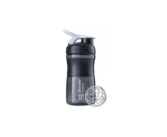 Шейкер спортивний BlenderBottle SportMixer 20oz/590ml Black/White (SM 20oz Black/White)