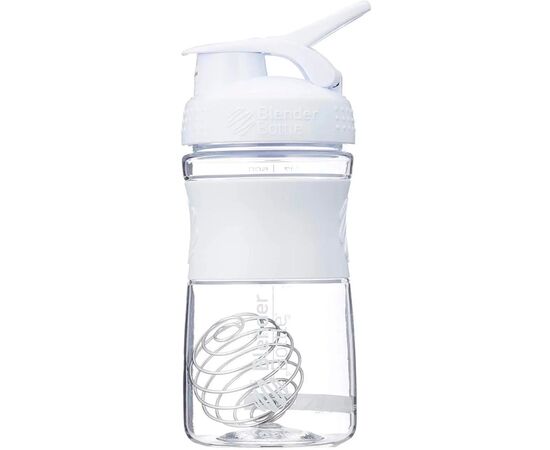 Шейкер спортивний BlenderBottle SportMixer 20oz/590ml White (SM 20oz White), зображення 2 Шейкер спортивний BlenderBottle SportMixer 20oz/590ml White (SM 20oz White), зображення 2